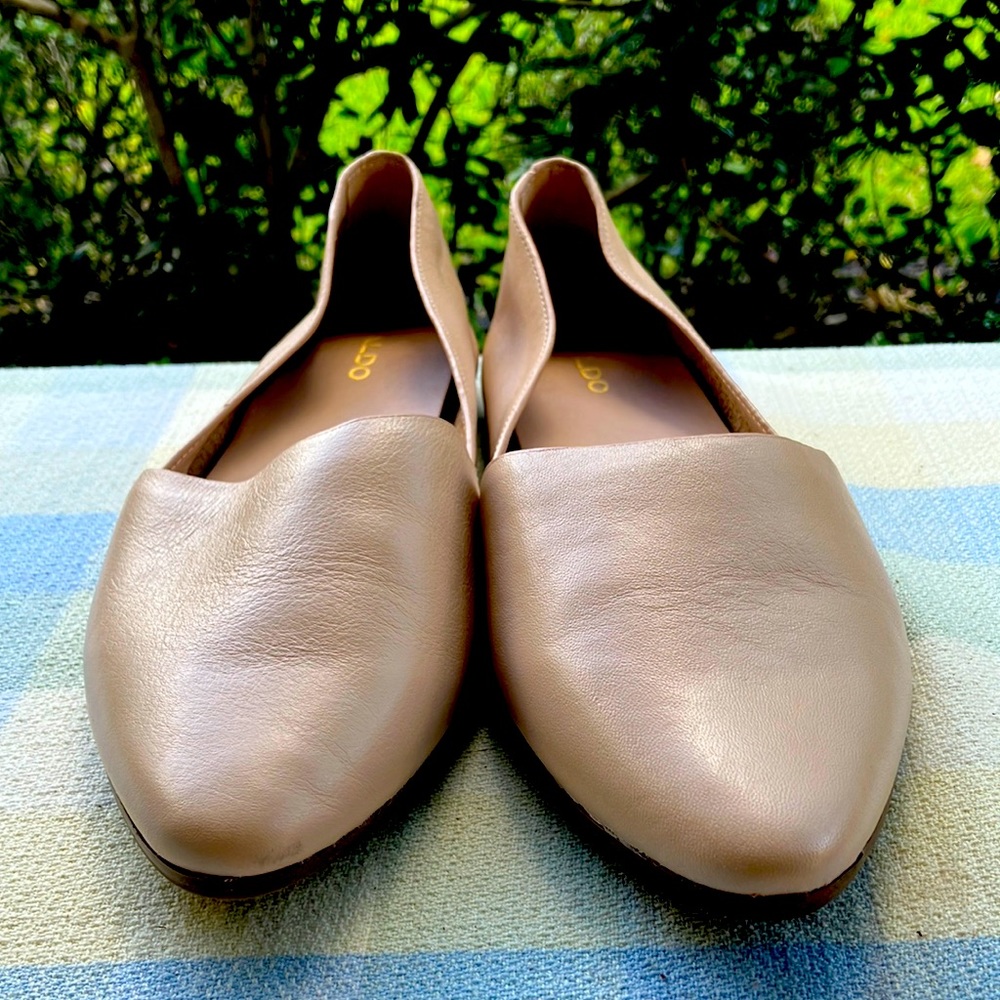 Nude Dorsey flats, from Aldo